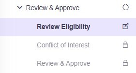 External Assessor Review and Approve workflow updates