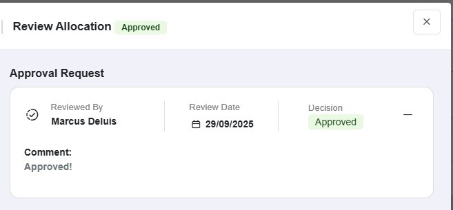 Allocation - Approver experience2