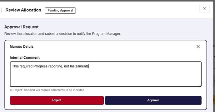 Allocation - Approver experience3
